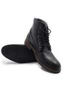 Botas de cuero para hombre San Polos 3158 en color café con estilo casual y suela resistente.