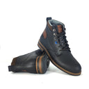 Botas de cuero para hombre San Polos modelo 3408 en color miel, vista de perfil.