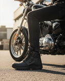 Botas de Cuero para Moto San Polos 3828 Negro