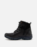 Botas de Cuero para Moto San Polos 3828 Negro Vinotinto