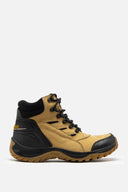 Botas Hiking Hombre San Polos 2295 en Cuero Negro Amarillo