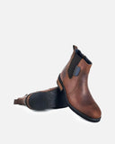 Botas Chelsea de Cuero para Hombre San Polos 3452 Pardo