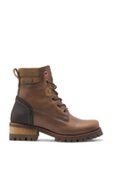Botas Leñadoras de Cuero para Mujer Coñac y Café | MS2103