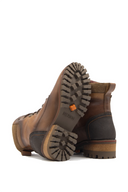 Botas Leñadoras de Cuero para Mujer Coñac y Café | MS2103