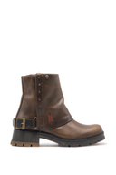 Botas Casuales de Cuero para Mujer Fulton Pardo | MS3957