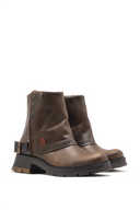 Botas Casuales de Cuero para Mujer Fulton Pardo | MS3957