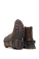 Botas Casuales de Cuero para Mujer Fulton Pardo | MS3957