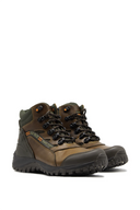 Botas de Hiking de Cuero para Hombre Miel y Verde | 2295