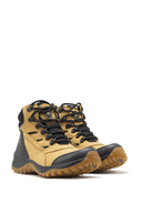 Botas Hiking Hombre San Polos 2295 en Cuero Negro Amarillo
