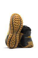 Botas Hiking Hombre San Polos 2295 en Cuero Negro Amarillo