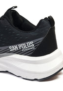 San Polos Deportivo Running SP01M3 Hombre Negro Gris