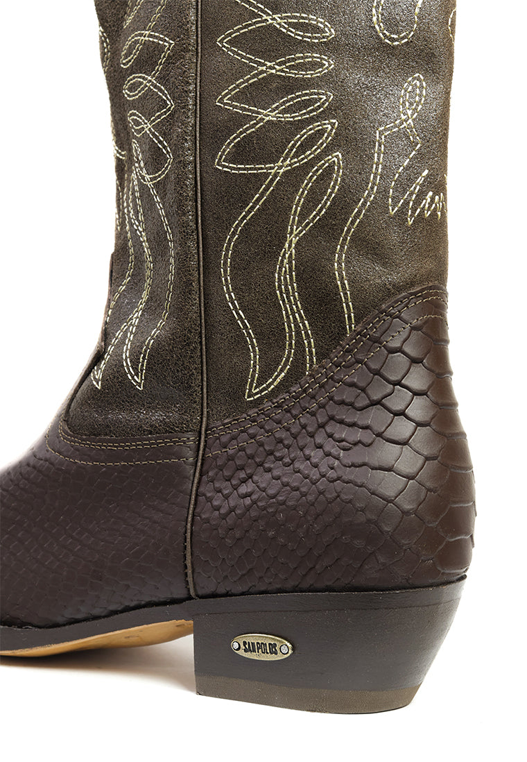 Botas San Polos Tejanas Hombre BTH-002 Tabaco